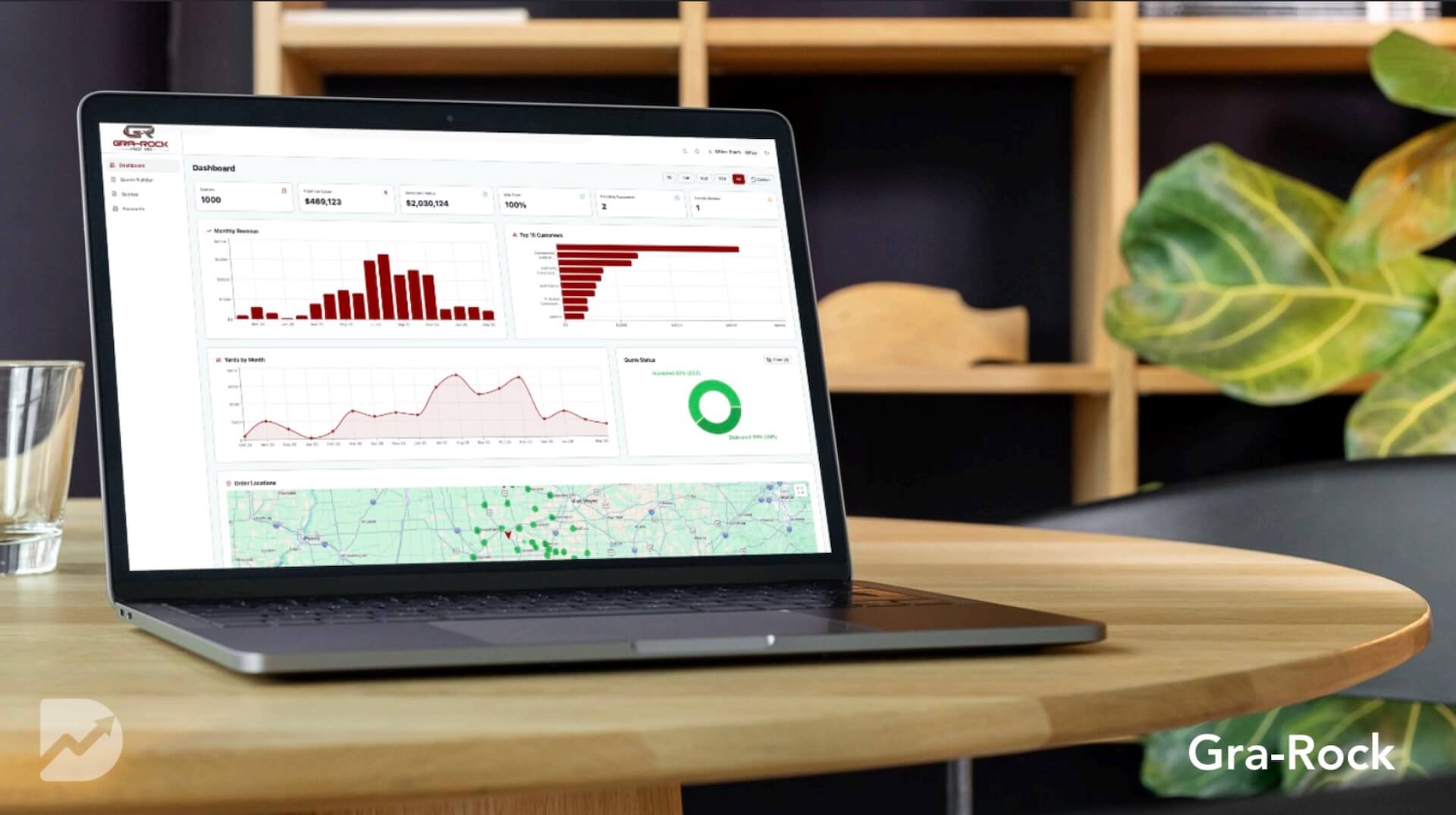 Gra-Rock laptop mockup