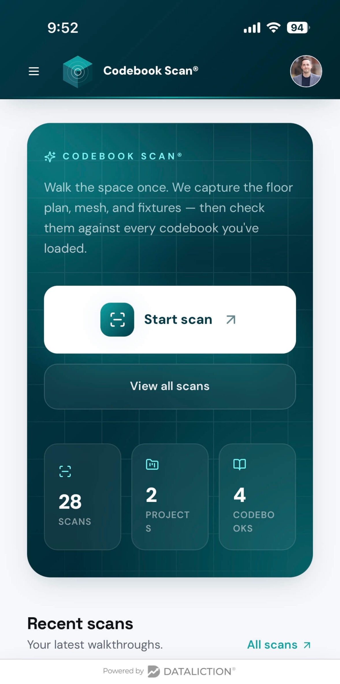 Codebook Scan mobile mockup